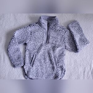 Bundle Only: Cuddly Sherpa Pullover Girls Grey Jacket Size 5/6